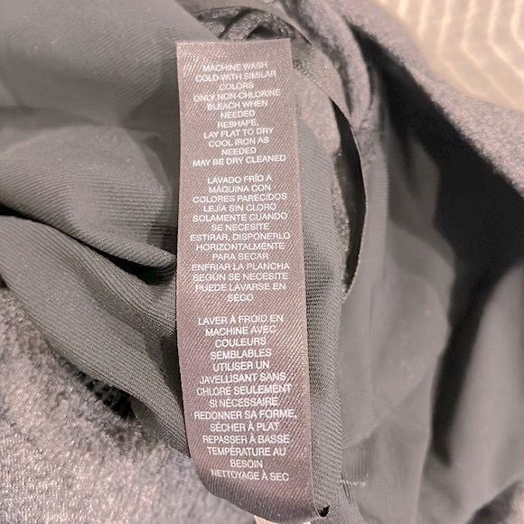 WHBM Instantly Slimming 3/4 Sleeve Dress Gray Shimmer Size 0 - Picture 7 of 9